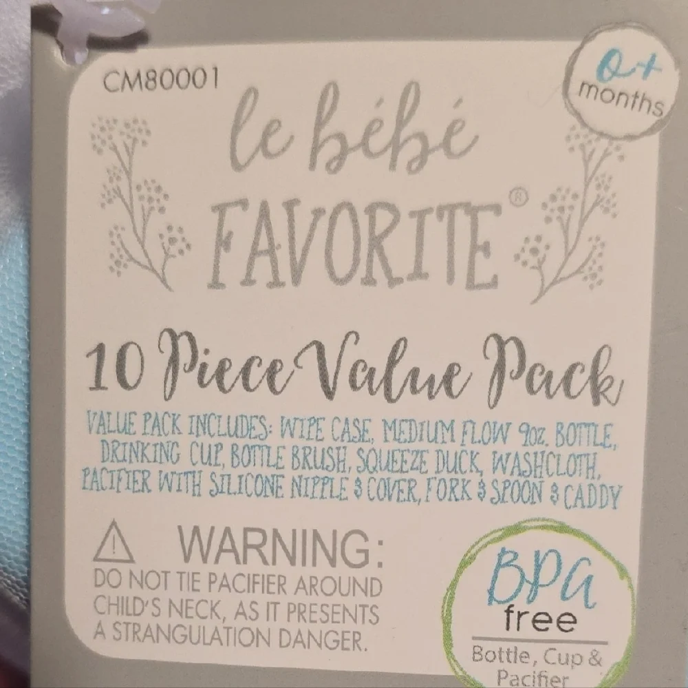 Le Bebe Favorite 10-Piece Baby Bath Value Pack Set